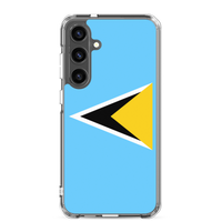 Thumbnail for St. Lucia Flag Clear Case for Samsung®