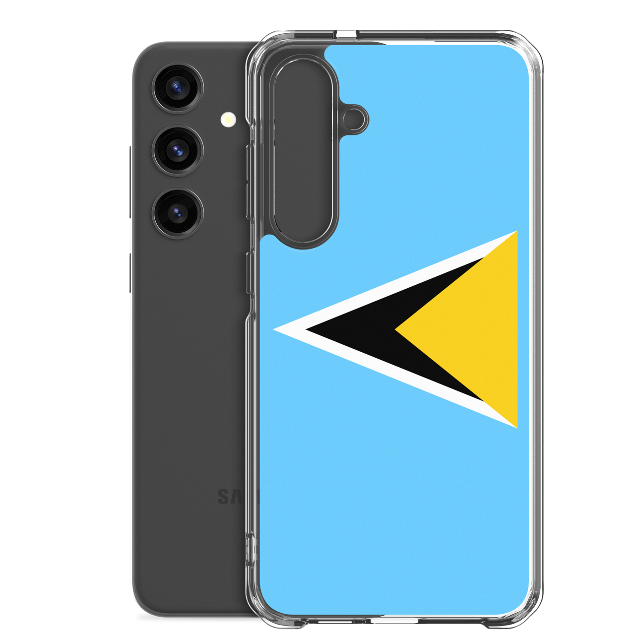 St. Lucia Flag Clear Case for Samsung®