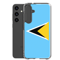 Thumbnail for St. Lucia Flag Clear Case for Samsung®