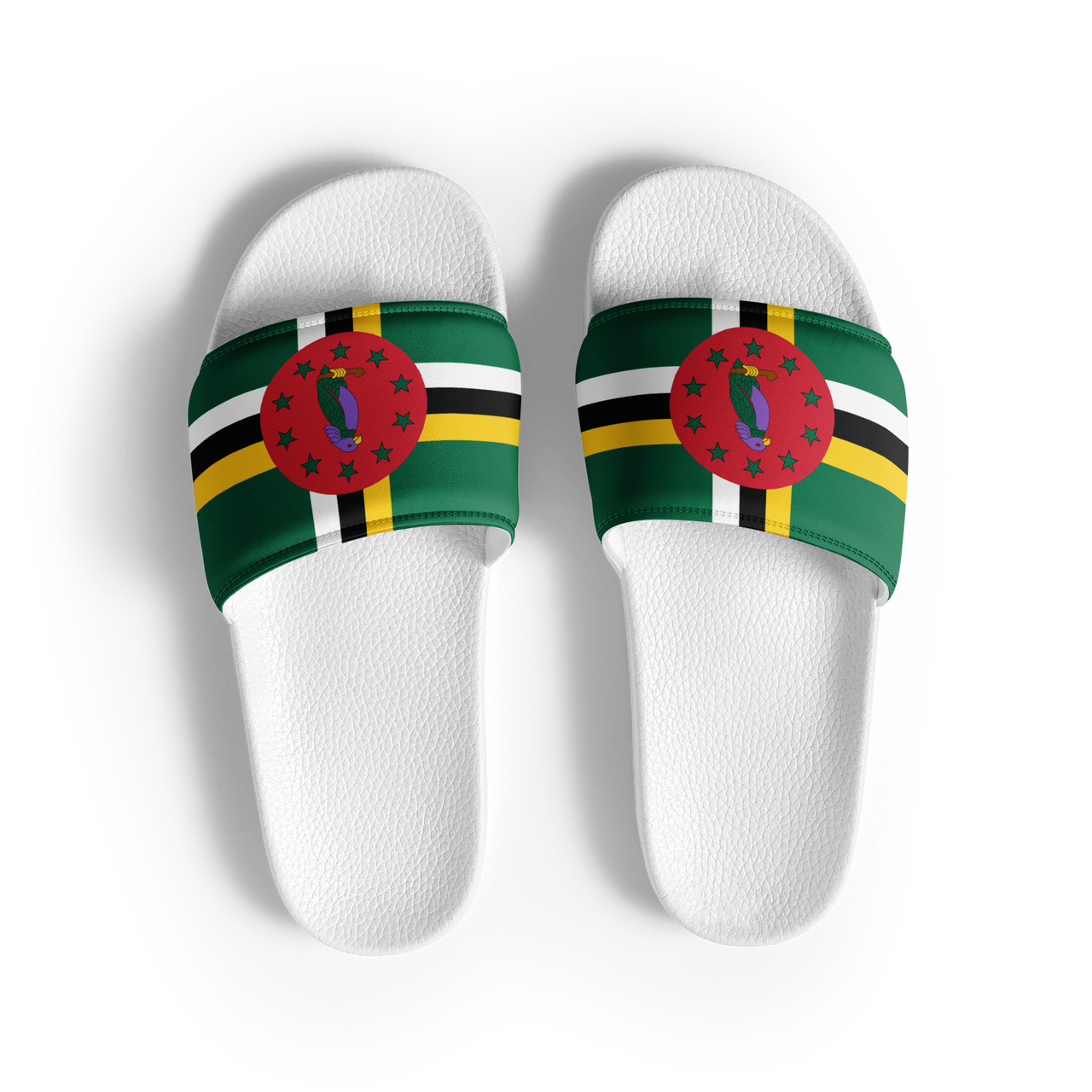 Dominica Flag Men’s slides