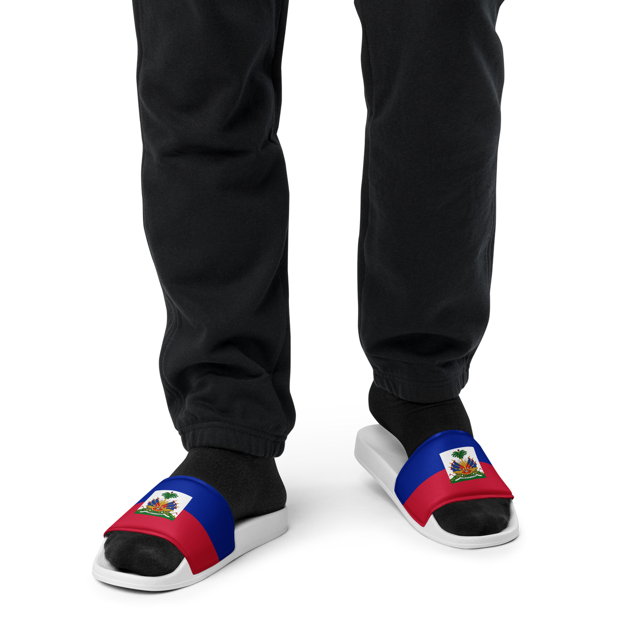 Haiti Flag Men’s slides