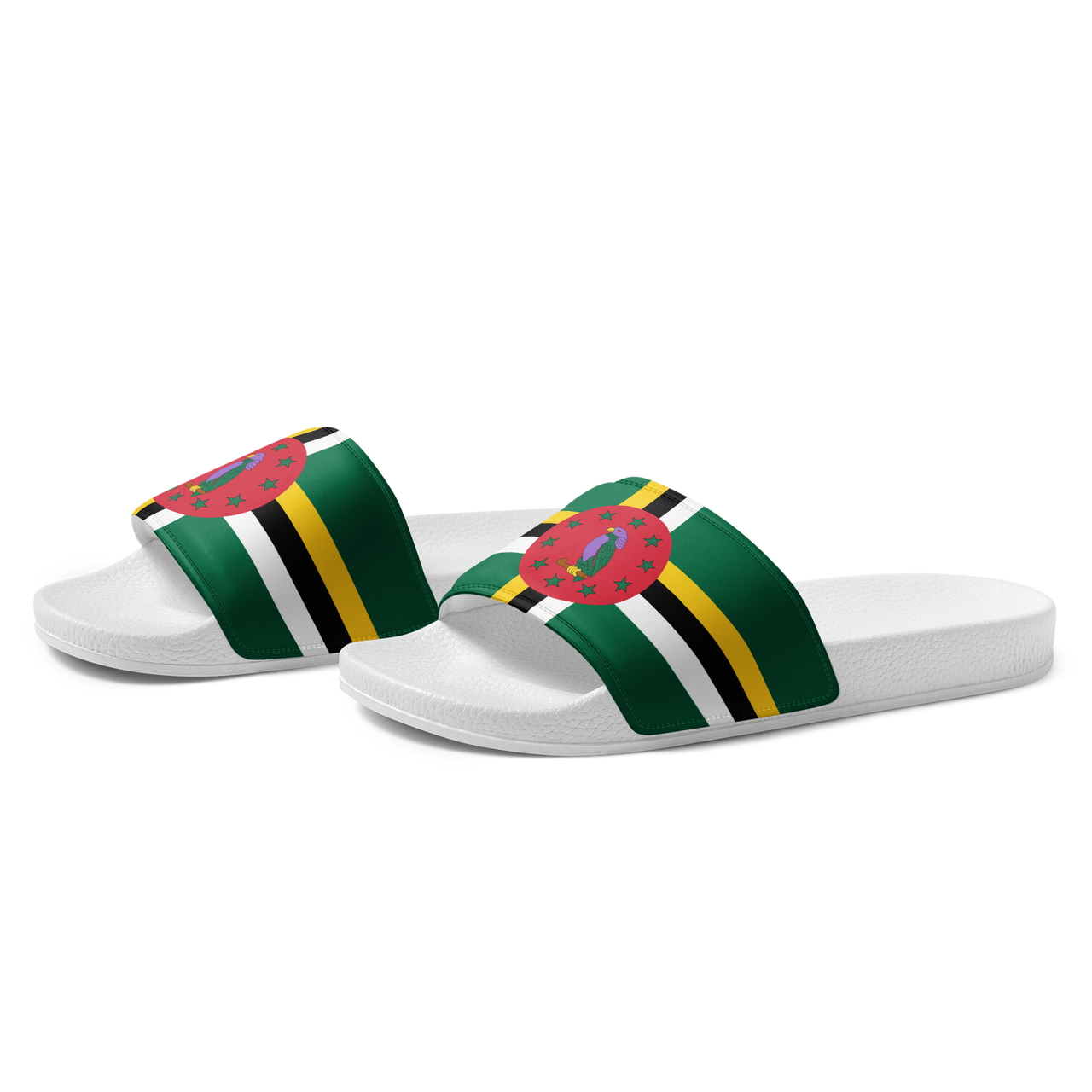 Dominica Flag Men’s slides