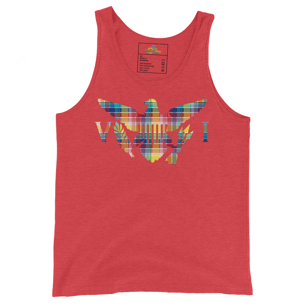 Virgin Islands Madras Flag Men's Tank Top