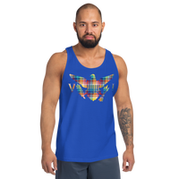 Thumbnail for Virgin Islands Madras Flag Men's Tank Top