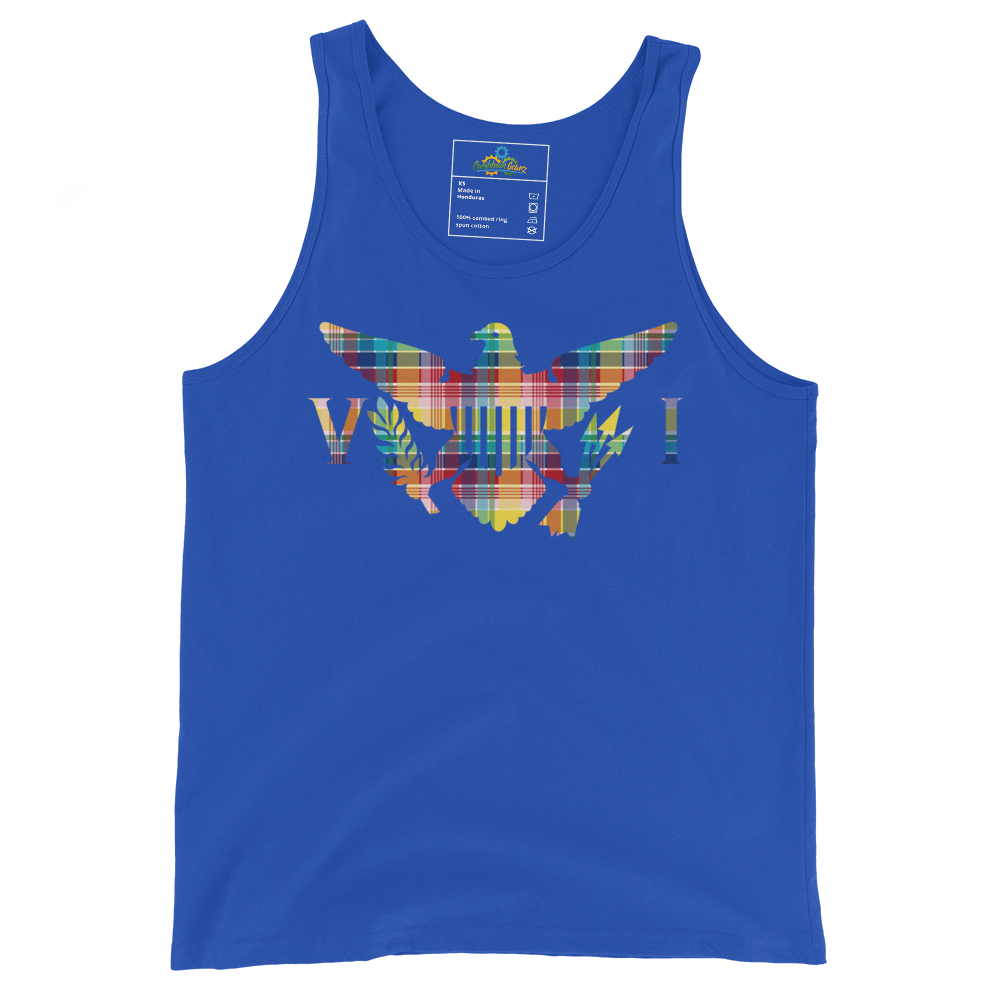 Virgin Islands Madras Flag Men's Tank Top