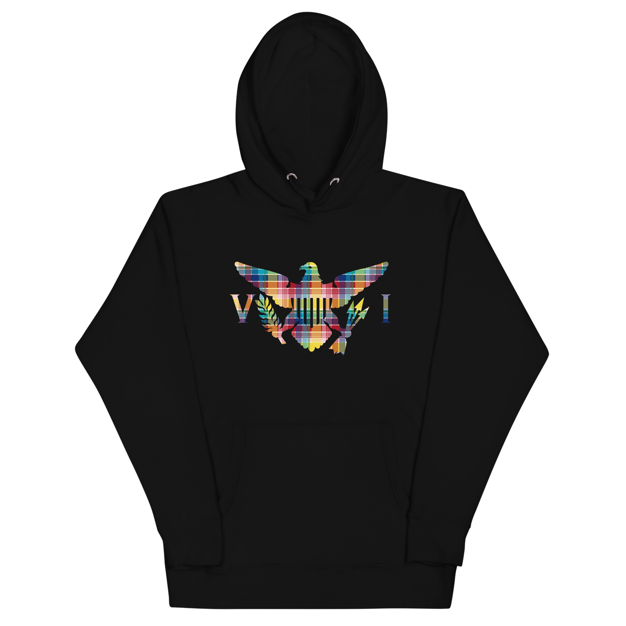 Virgin Is1lands Madras Flag Unisex Hoodie