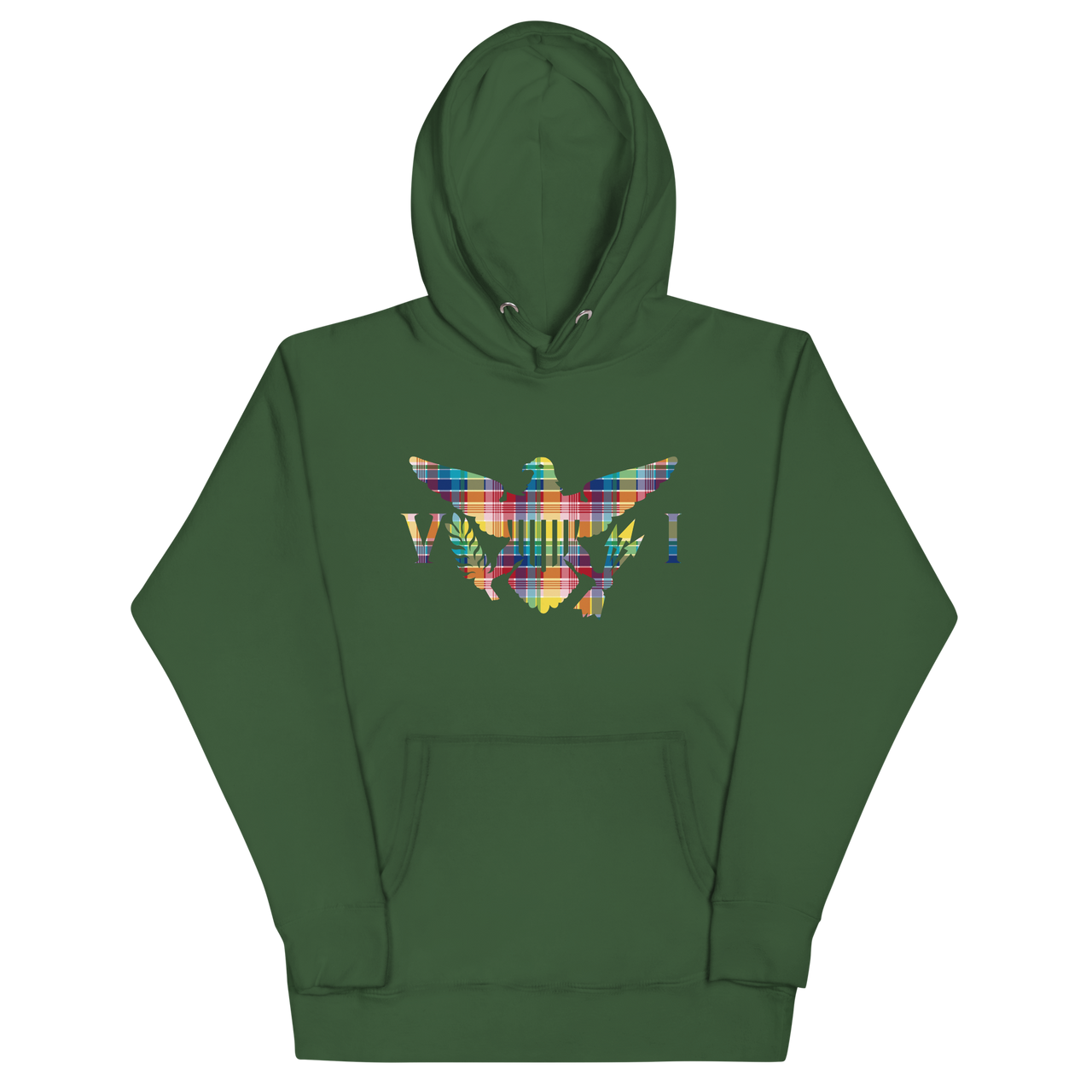 Virgin Is1lands Madras Flag Unisex Hoodie