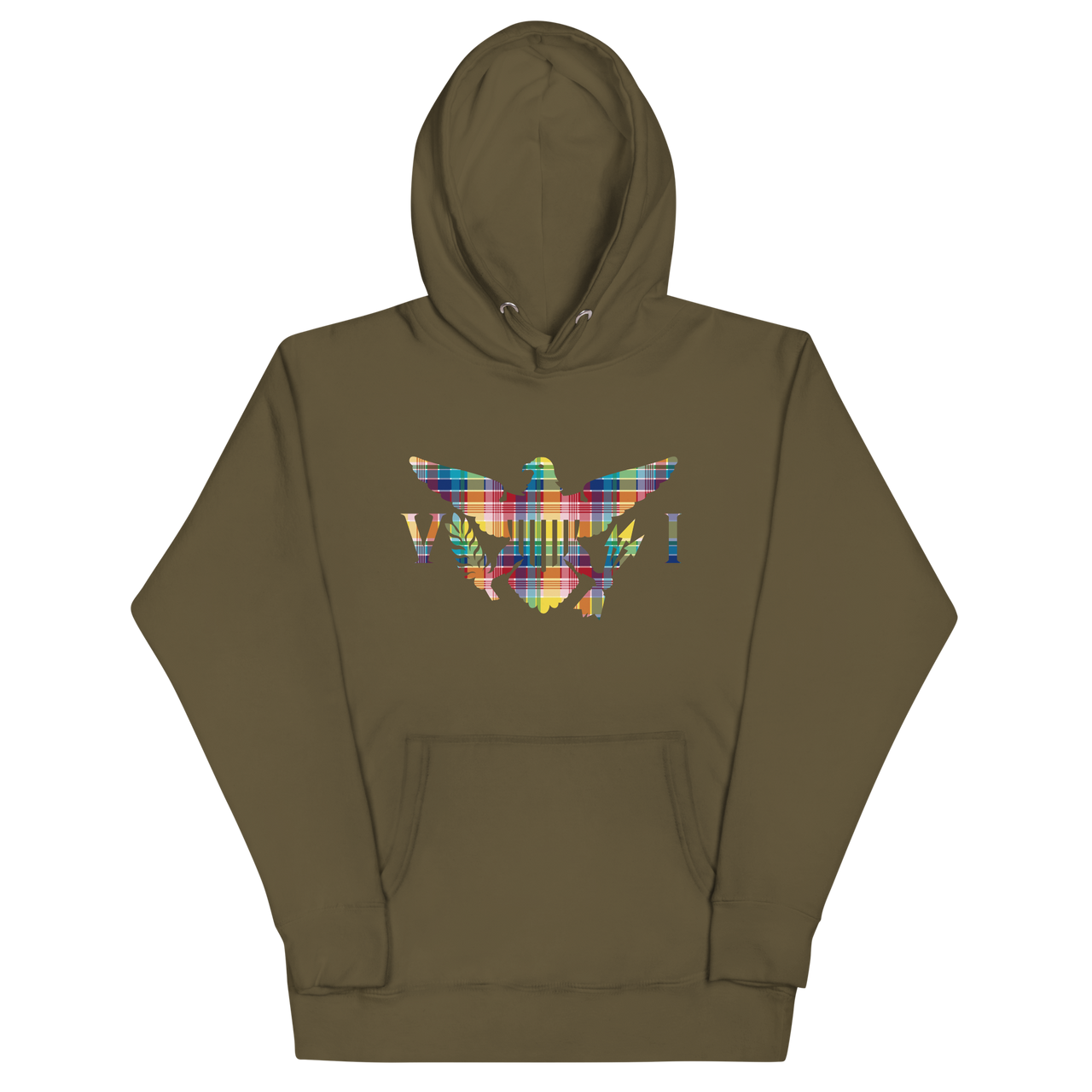 Virgin Is1lands Madras Flag Unisex Hoodie