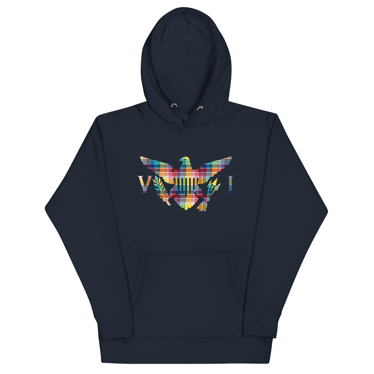 Virgin Is1lands Madras Flag Unisex Hoodie