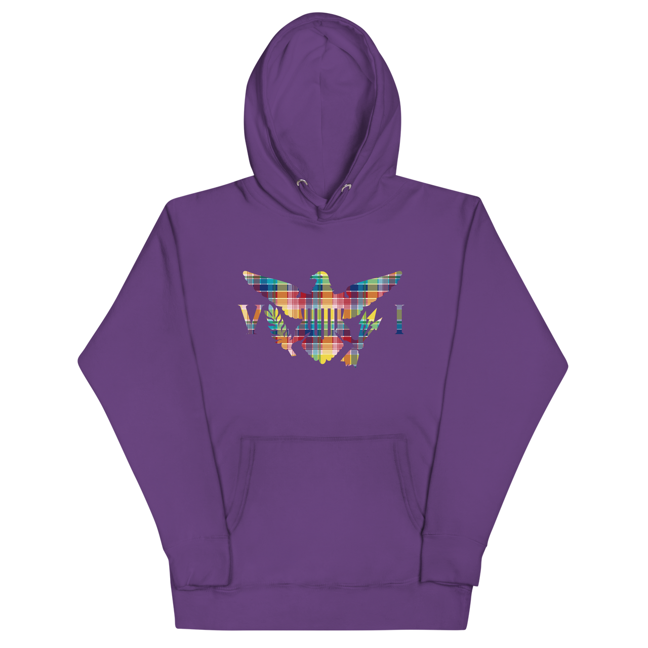 Virgin Is1lands Madras Flag Unisex Hoodie