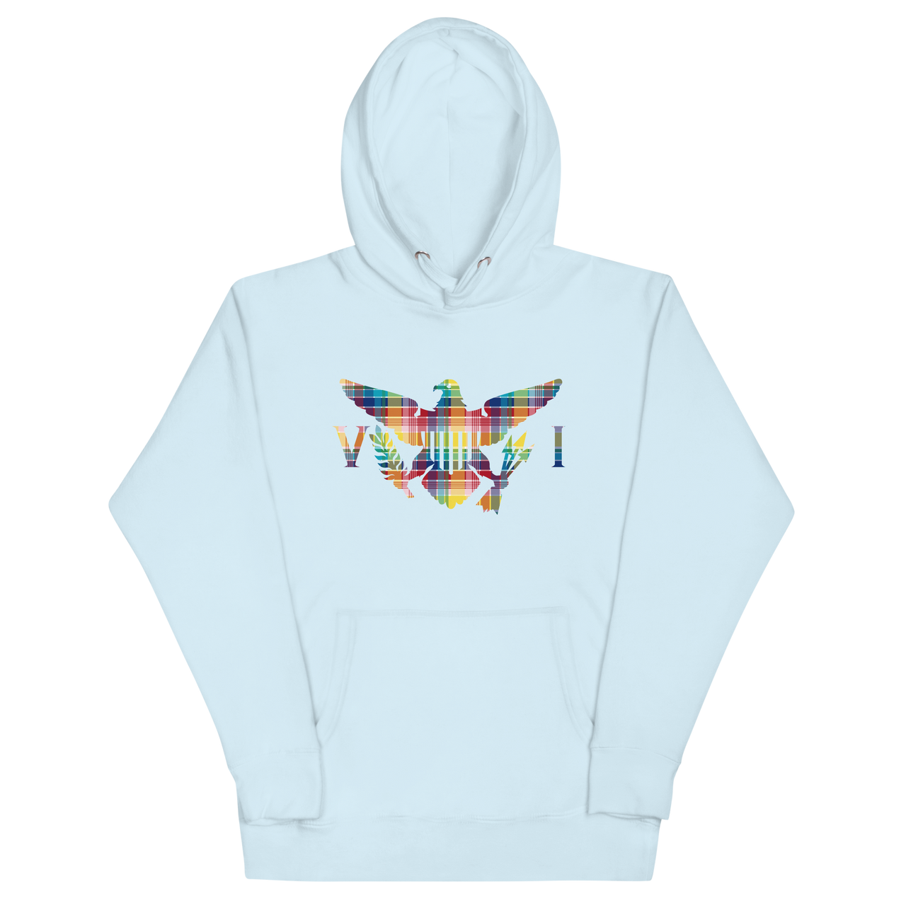 Virgin Is1lands Madras Flag Unisex Hoodie