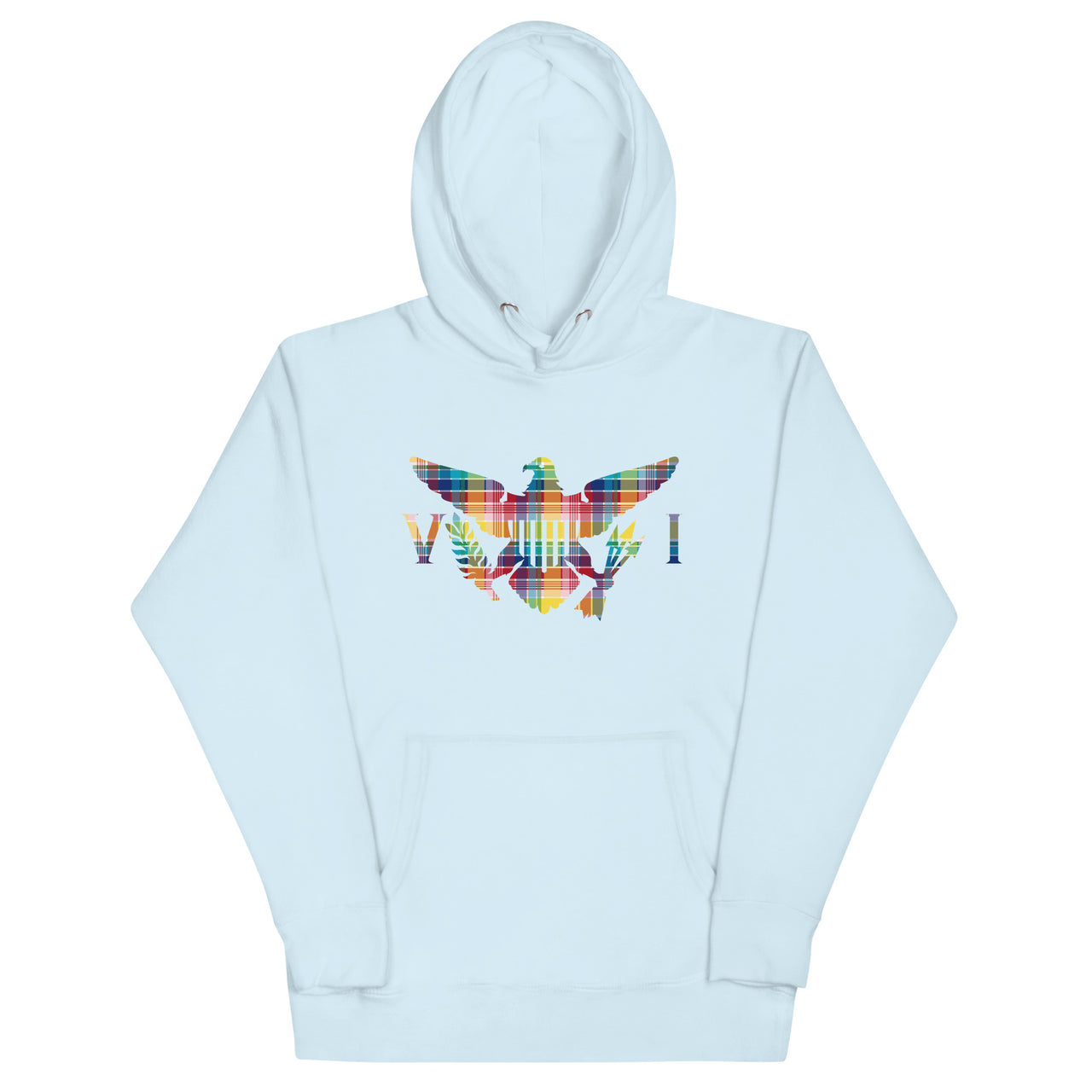 Virgin Islands Madras Flag Unisex Hoodie