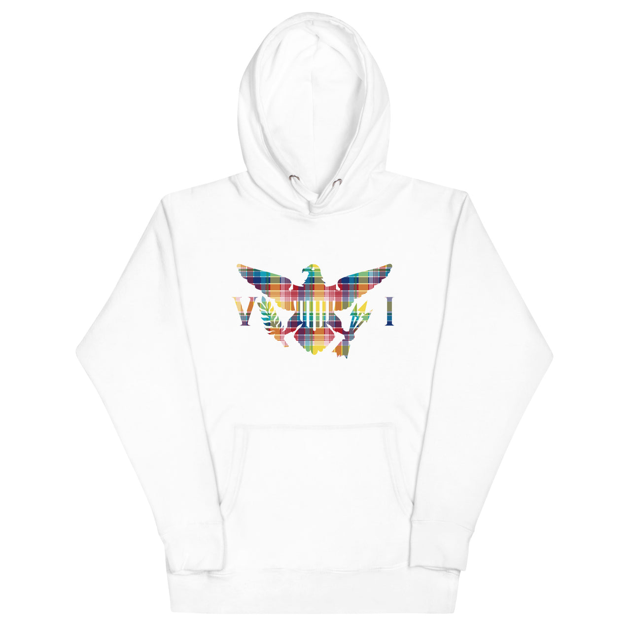 Virgin Islands Madras Flag Unisex Hoodie