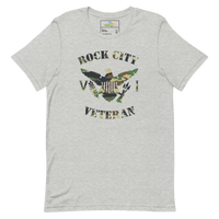 Thumbnail for Rock City Veteran Green Camo Virgin Islands Flag Unisex T-Shirt