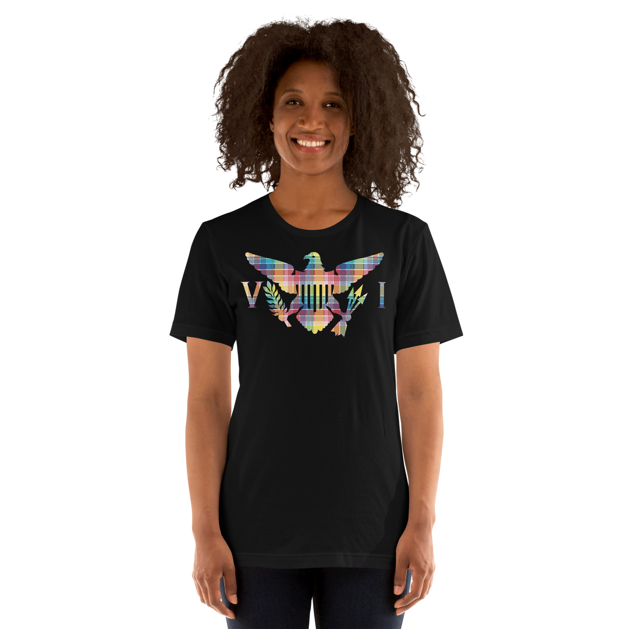 Virgin Islands Madras Flag Unisex T-Shirt