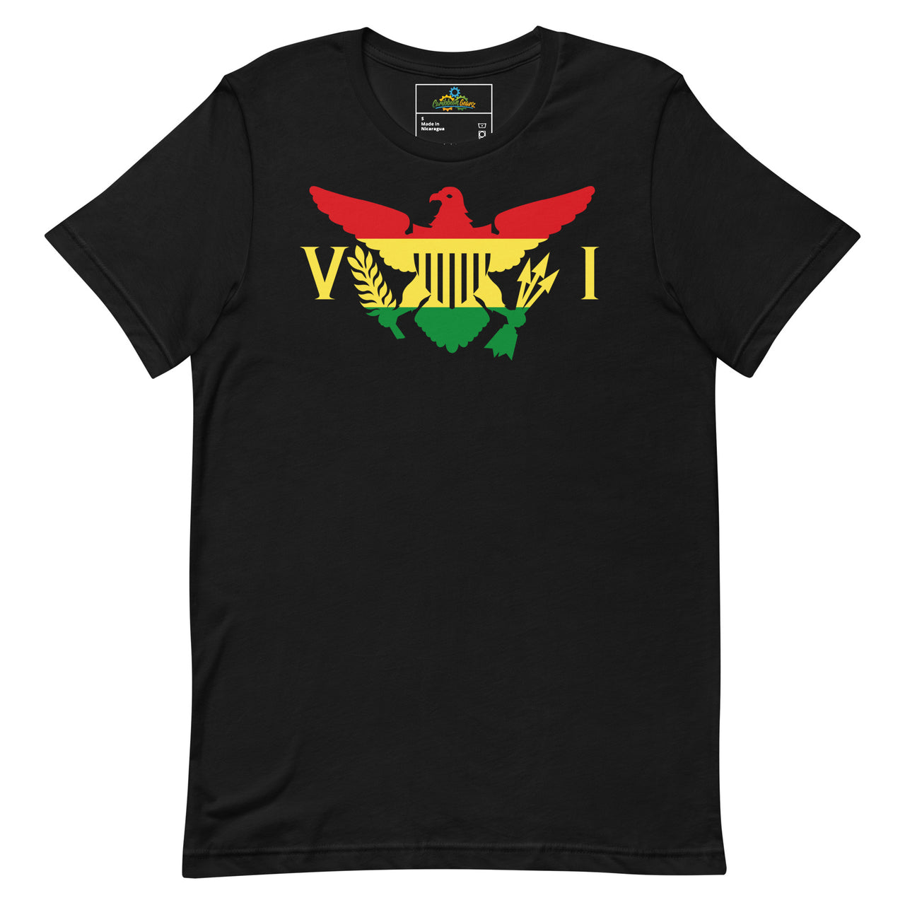 Virgin Islands Ytes Gold Green Horizontal Flag Unisex t-shirt