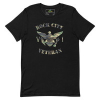 Thumbnail for Rock City Veteran Green Camo Virgin Islands Flag Unisex T-Shirt