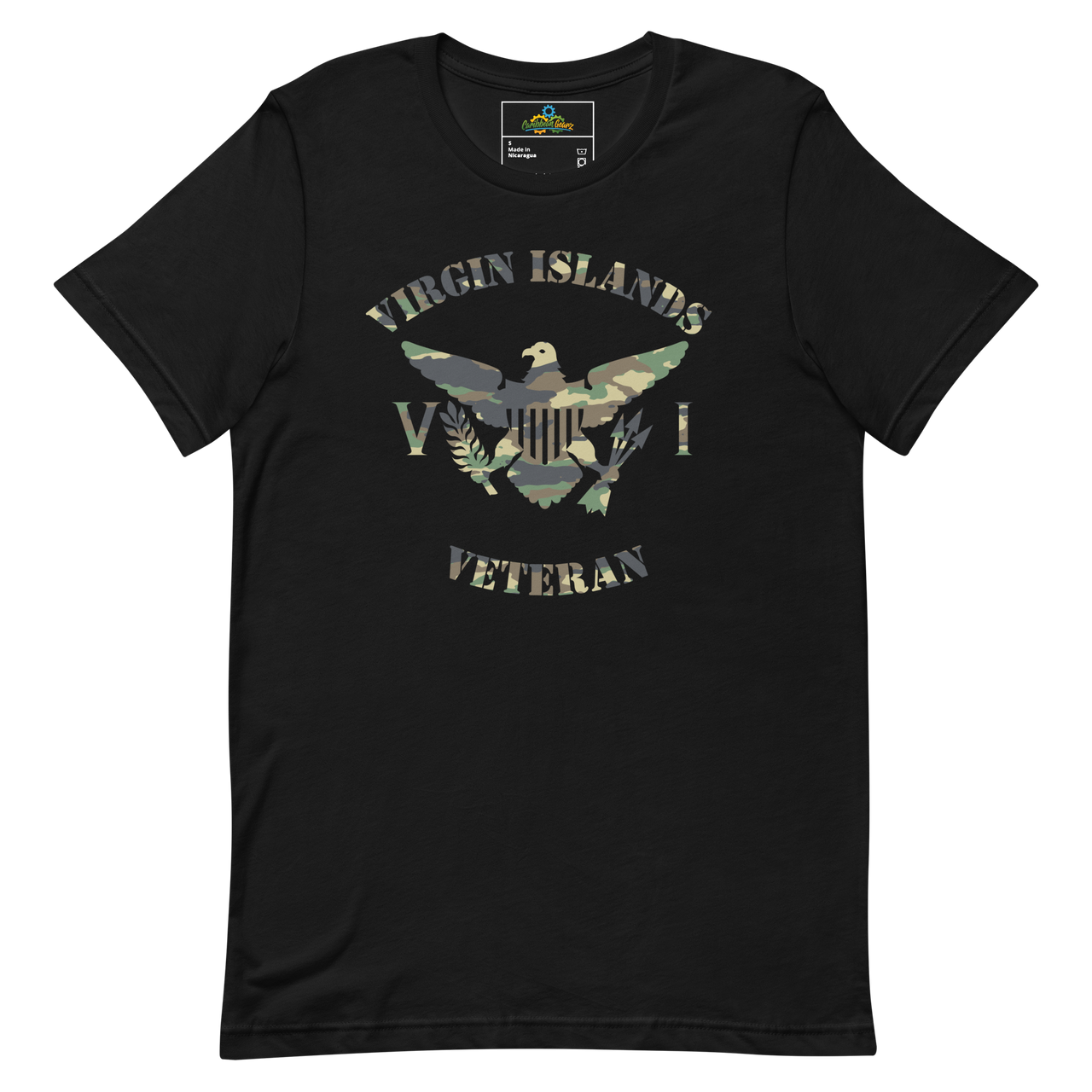 Virgin Islands Veteran Green Camo Unisex t-shirt