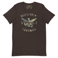 Thumbnail for Rock City Veteran Green Camo Virgin Islands Flag Unisex T-Shirt