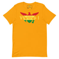 Thumbnail for Virgin Islands Ytes Gold Green Horizontal Flag Unisex t-shirt