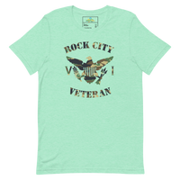 Thumbnail for Rock City Veteran Green Camo Virgin Islands Flag Unisex T-Shirt