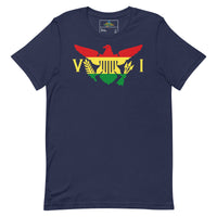 Thumbnail for Virgin Islands Ytes Gold Green Horizontal Flag Unisex t-shirt