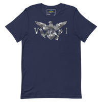 Thumbnail for Virgin Islands Flag Snow Camo Unisex t-shirt