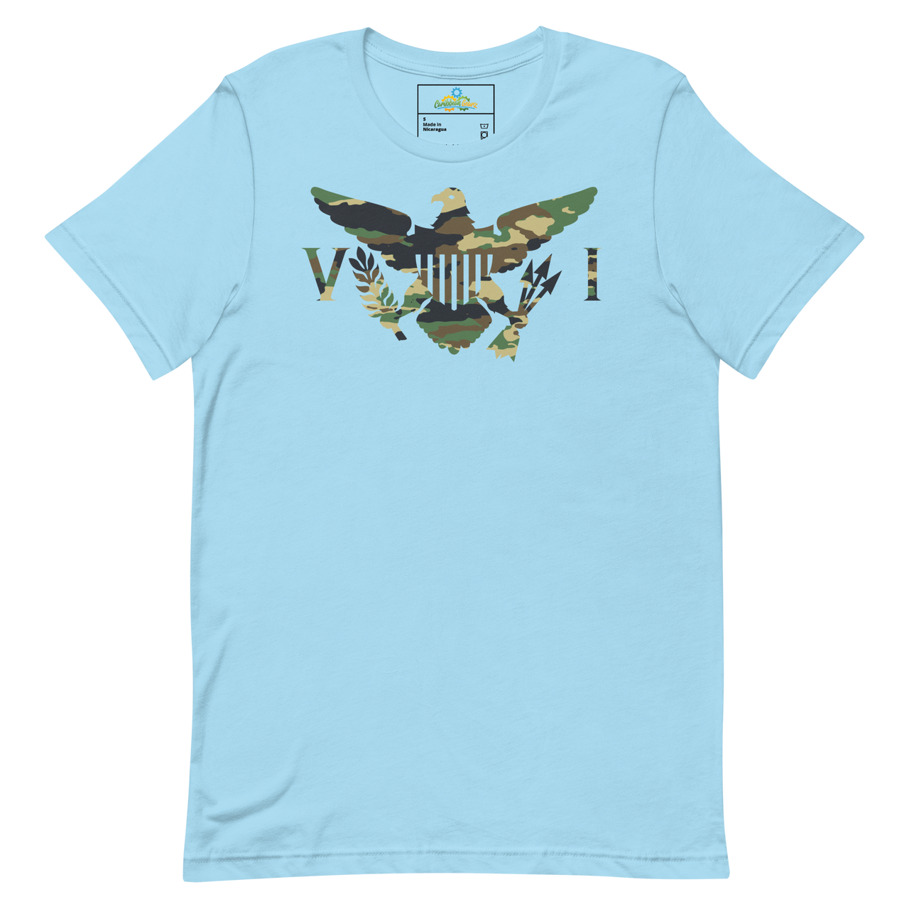 Virgin Islands Camo Flag Unisex T-Shirt