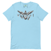 Thumbnail for Virgin Islands Flag Snow Camo Unisex t-shirt