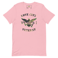 Thumbnail for Love City Veteran Green Camo Virgin Islands Flag Unisex T-Shirt