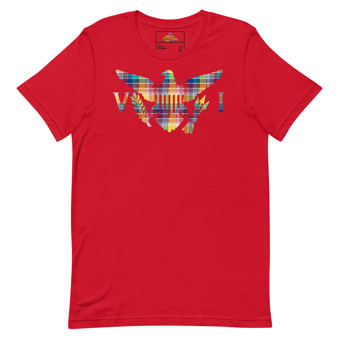 Virgin Islands Madras Flag Unisex T-Shirt