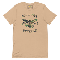 Thumbnail for Rock City Veteran Green Camo Virgin Islands Flag Unisex T-Shirt