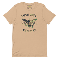 Thumbnail for Love City Veteran Green Camo Virgin Islands Flag Unisex T-Shirt