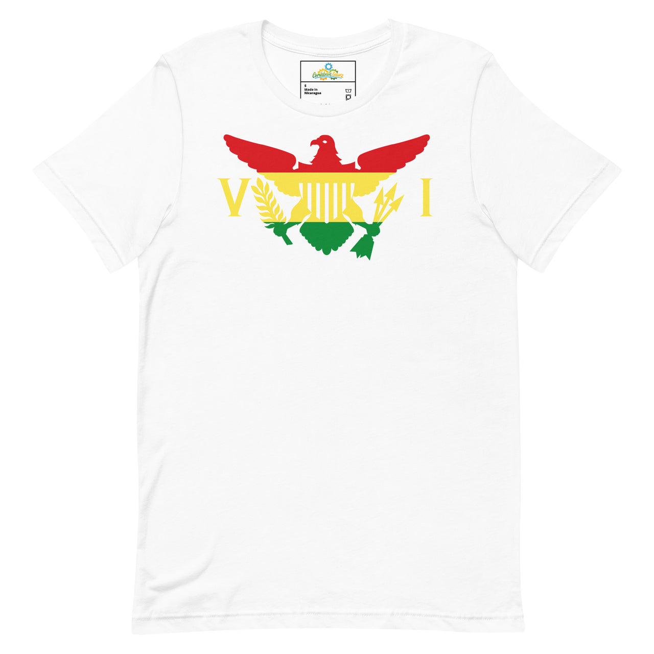 Virgin Islands Ytes Gold Green Horizontal Flag Unisex t-shirt