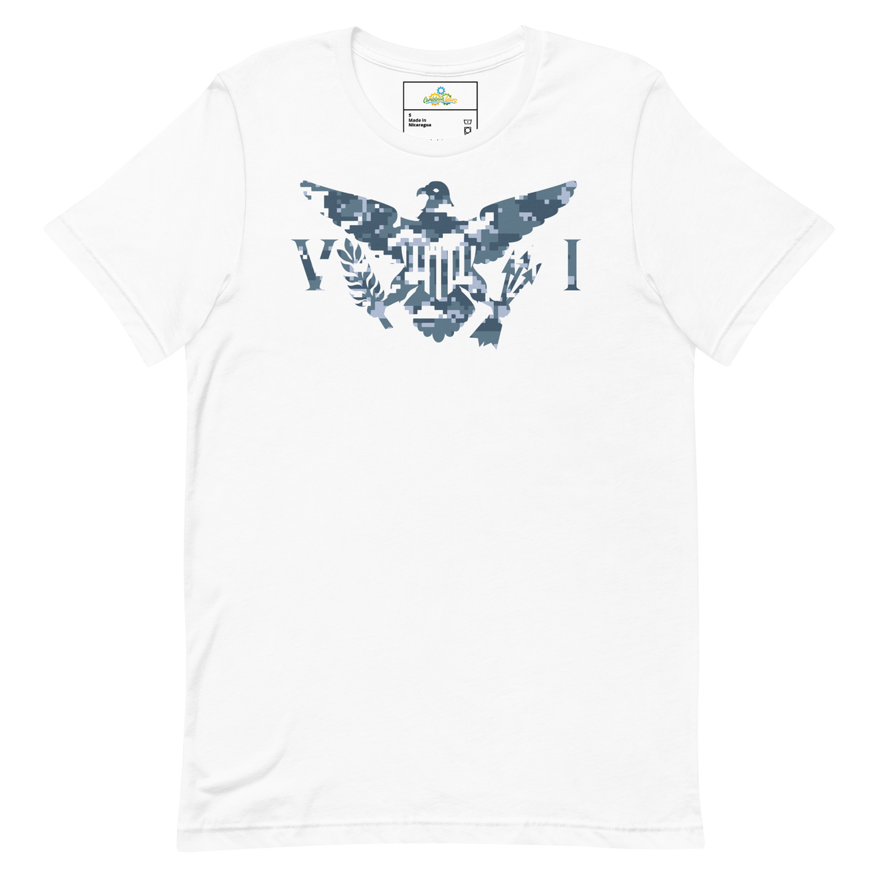 Virgin Islands Blue Digital Camo Flag Unisex t-shirt