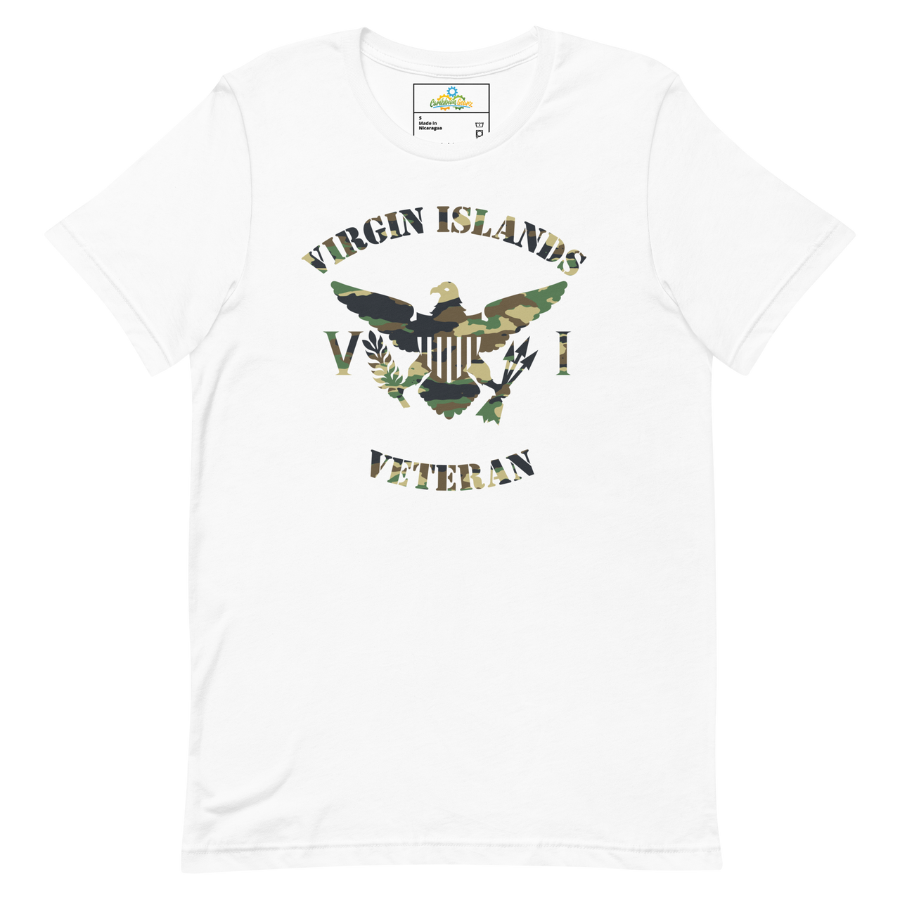 Virgin Islands Veteran Green Camo Unisex t-shirt