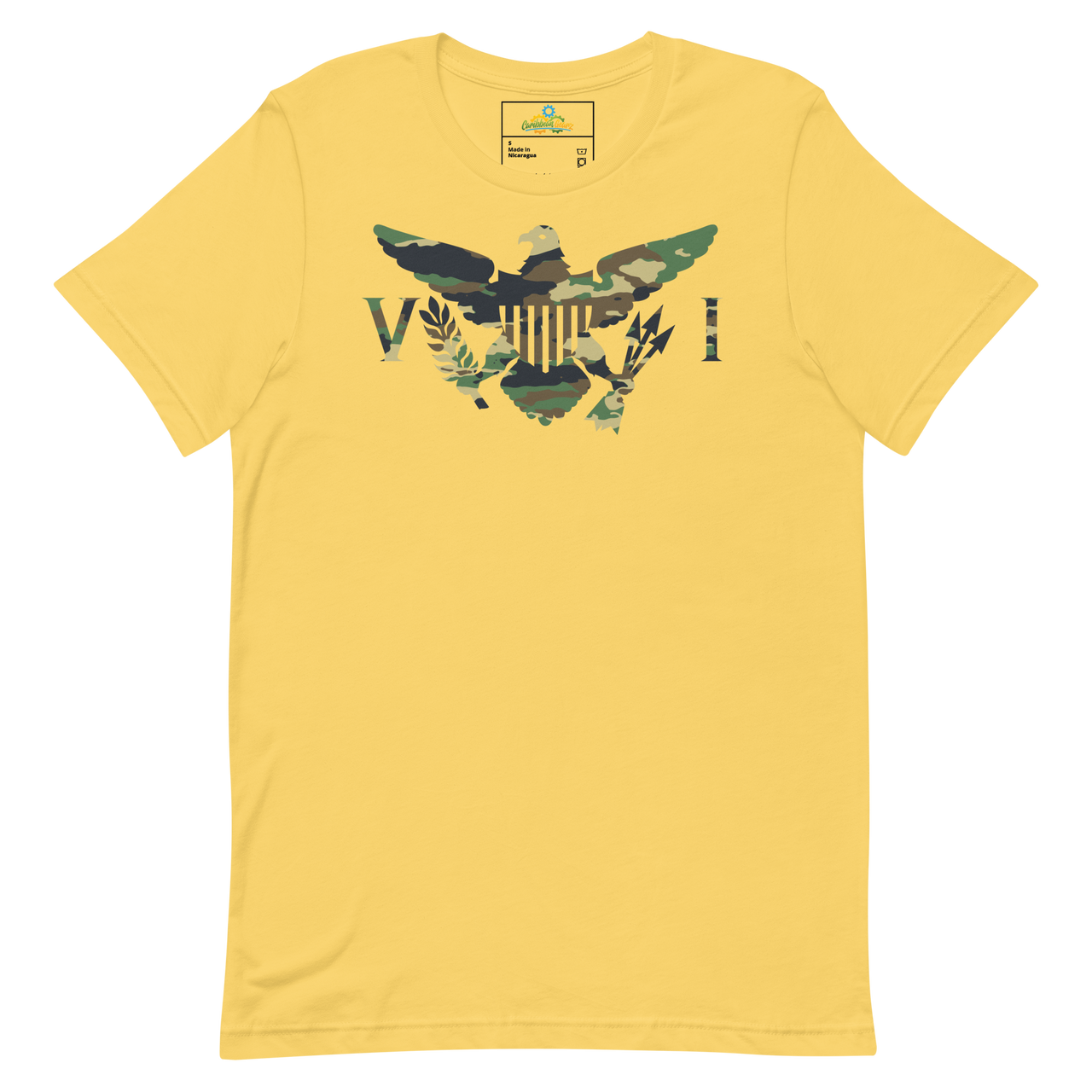 Virgin Islands Camo Flag Unisex T-Shirt