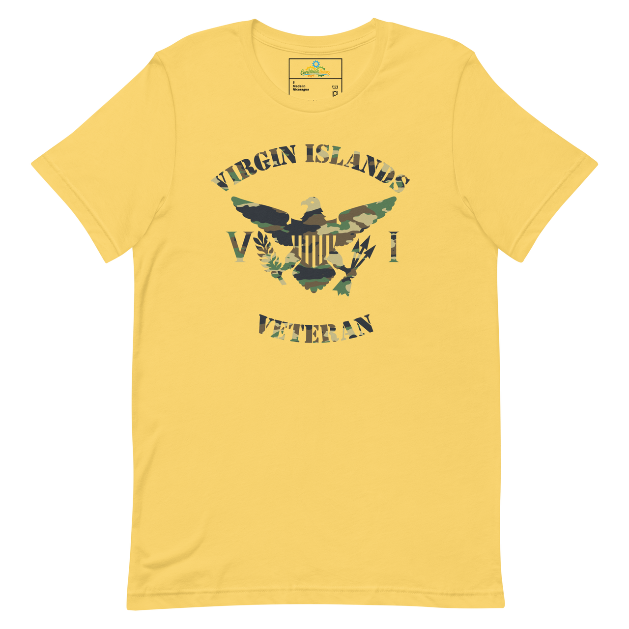 Virgin Islands Veteran Green Camo Unisex t-shirt