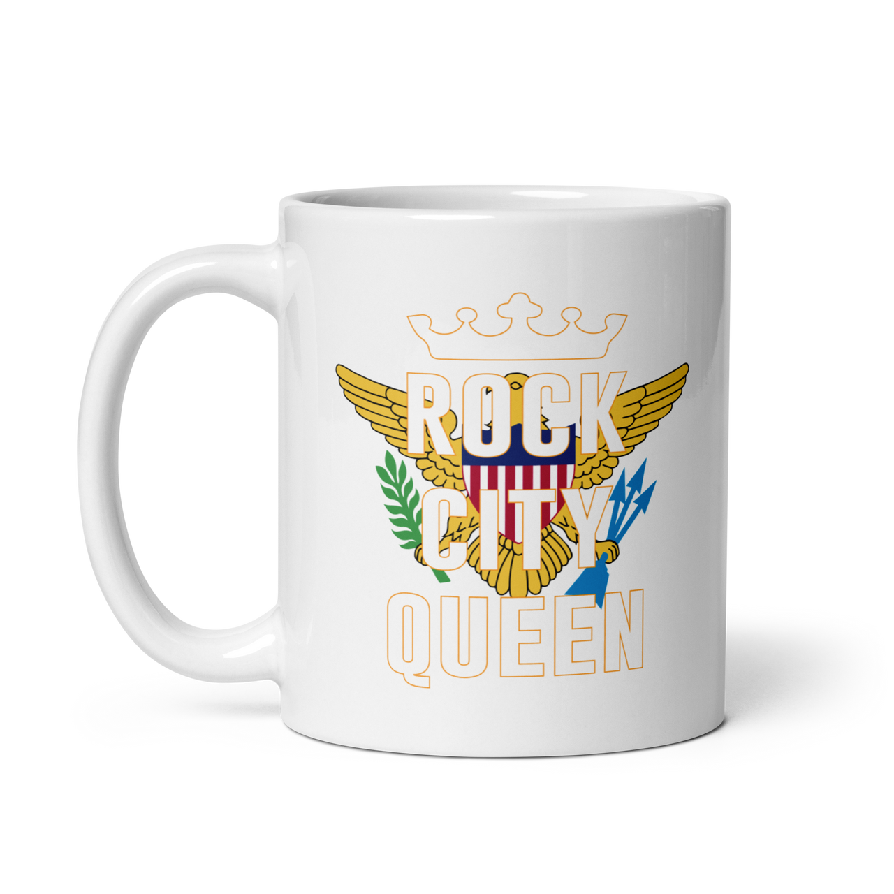 Rock City Queen White Glossy Mug