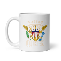 Thumbnail for Rock City Queen White Glossy Mug