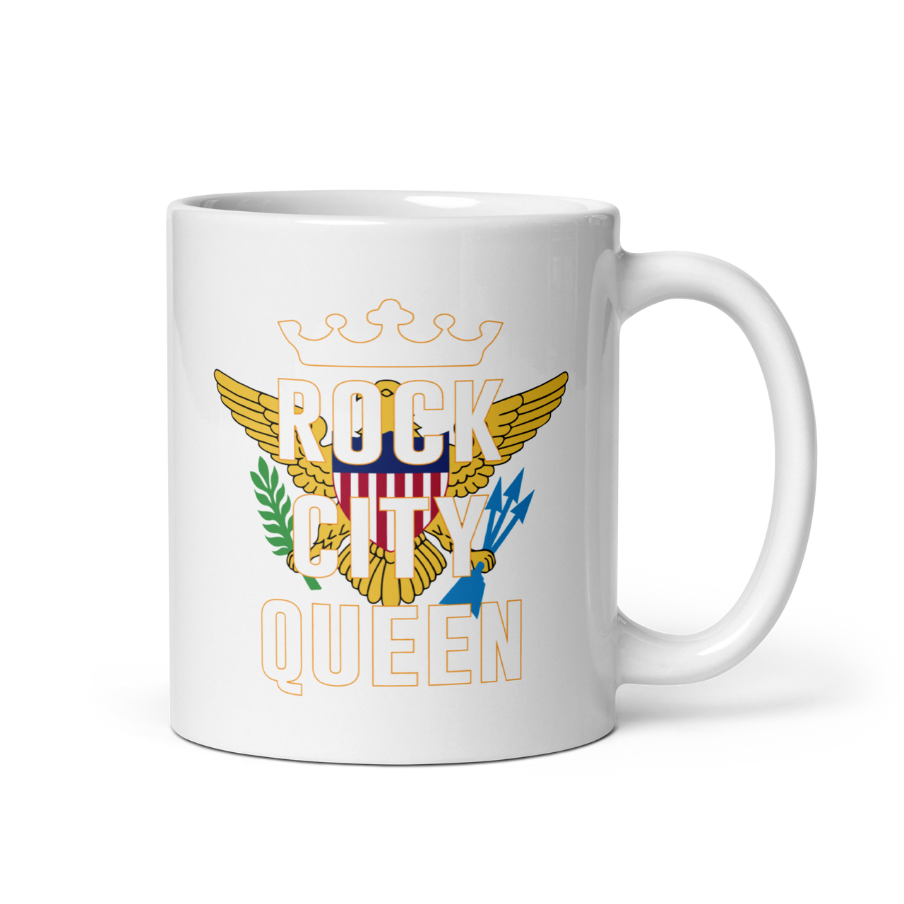 Rock City Queen White Glossy Mug