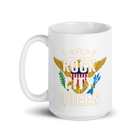 Thumbnail for Rock City Queen White Glossy Mug