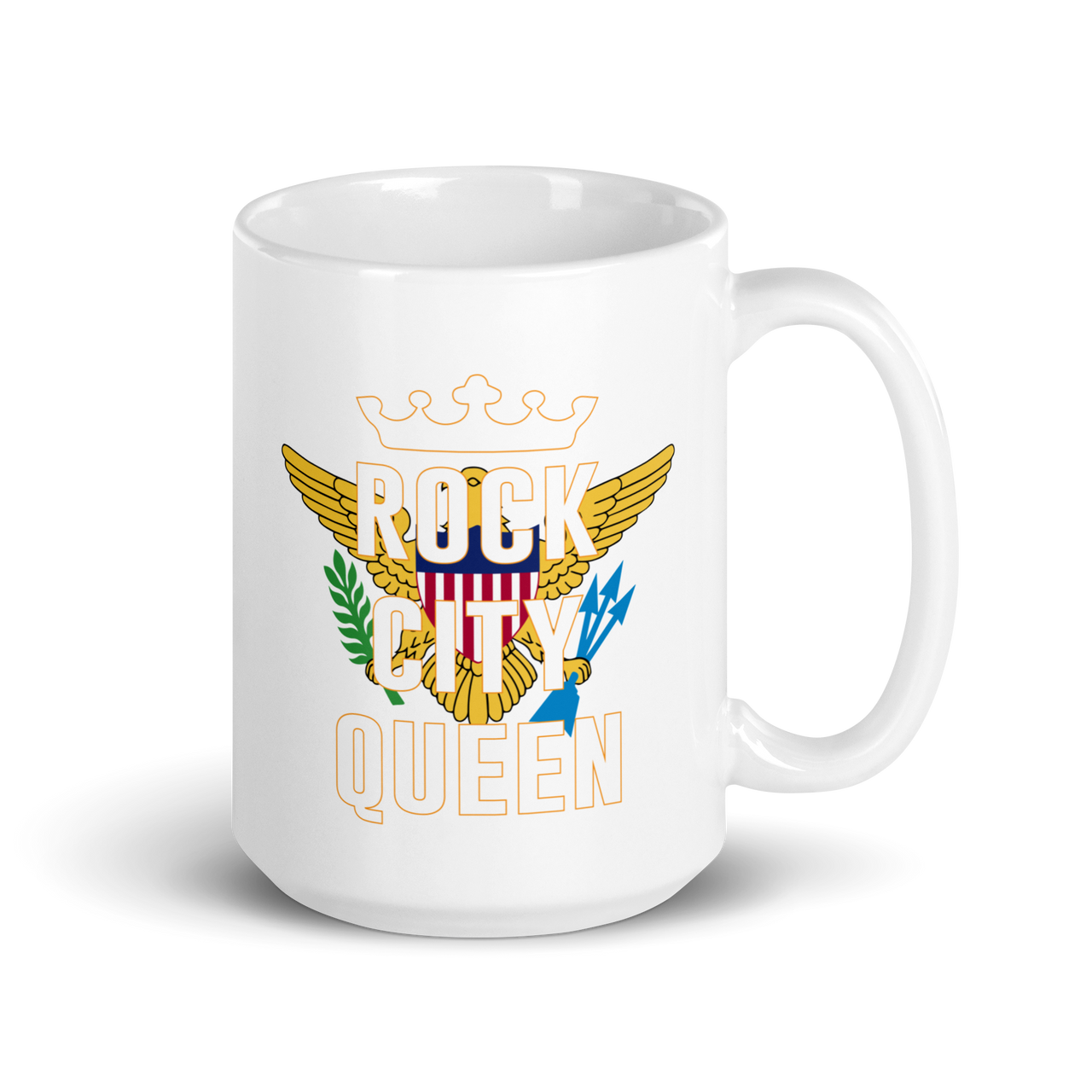 Rock City Queen White Glossy Mug