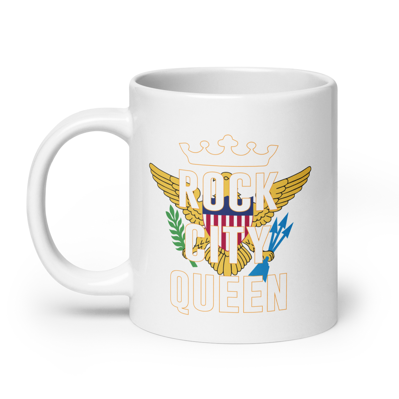 Rock City Queen White Glossy Mug