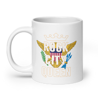 Thumbnail for Rock City Queen White Glossy Mug