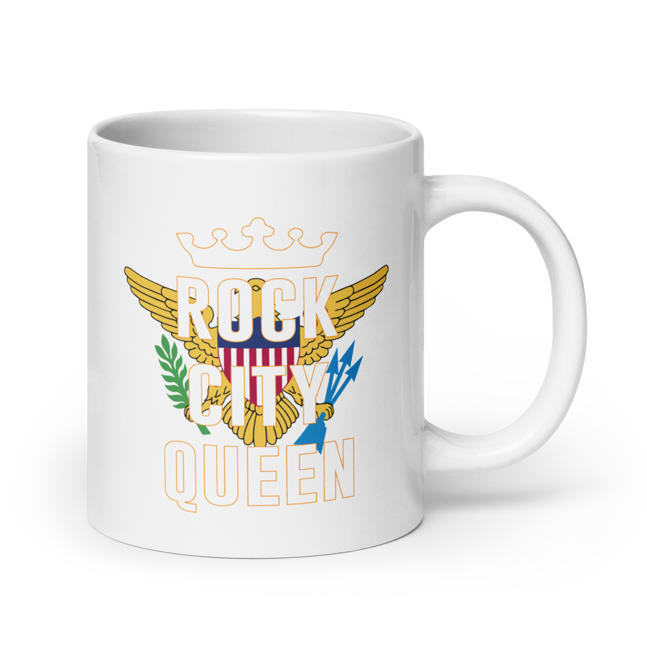 Rock City Queen White Glossy Mug