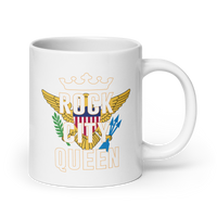 Thumbnail for Rock City Queen White Glossy Mug