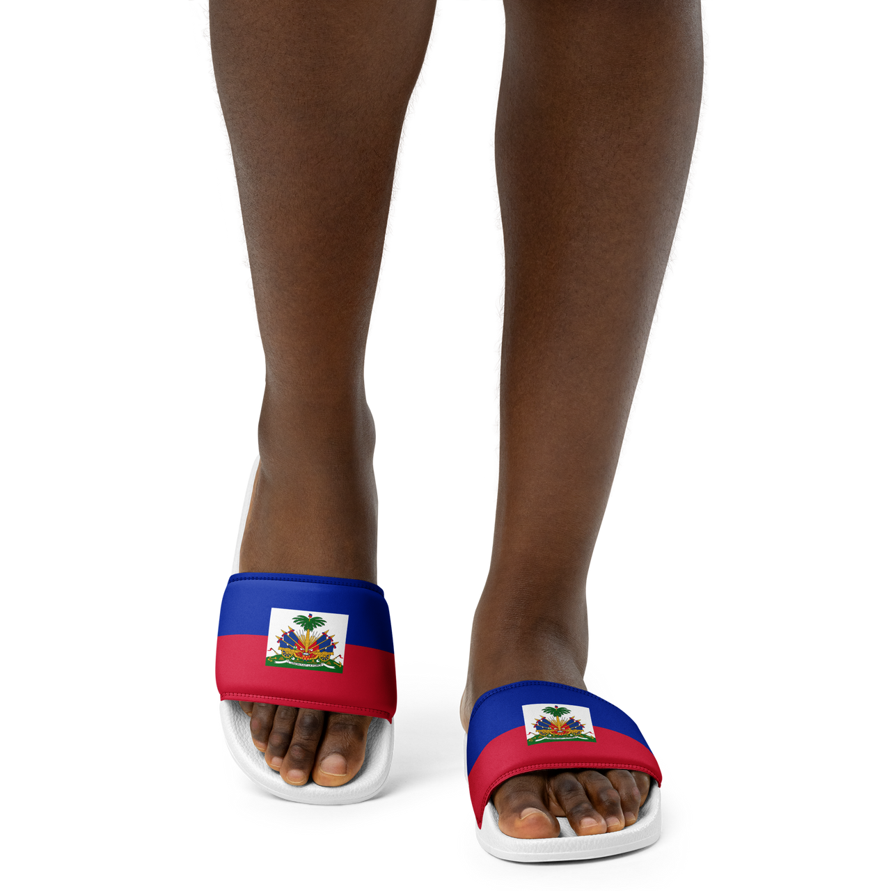 Haiti Flag Women's slides