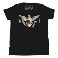 Thumbnail for Virgin Islands Madras Flag Youth Short Sleeve T-Shirt