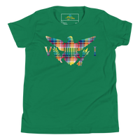 Thumbnail for Virgin Islands Madras Flag Youth Short Sleeve T-Shirt